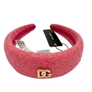 DOLCE & GABANA LOGO PLAGUE HEADBAND